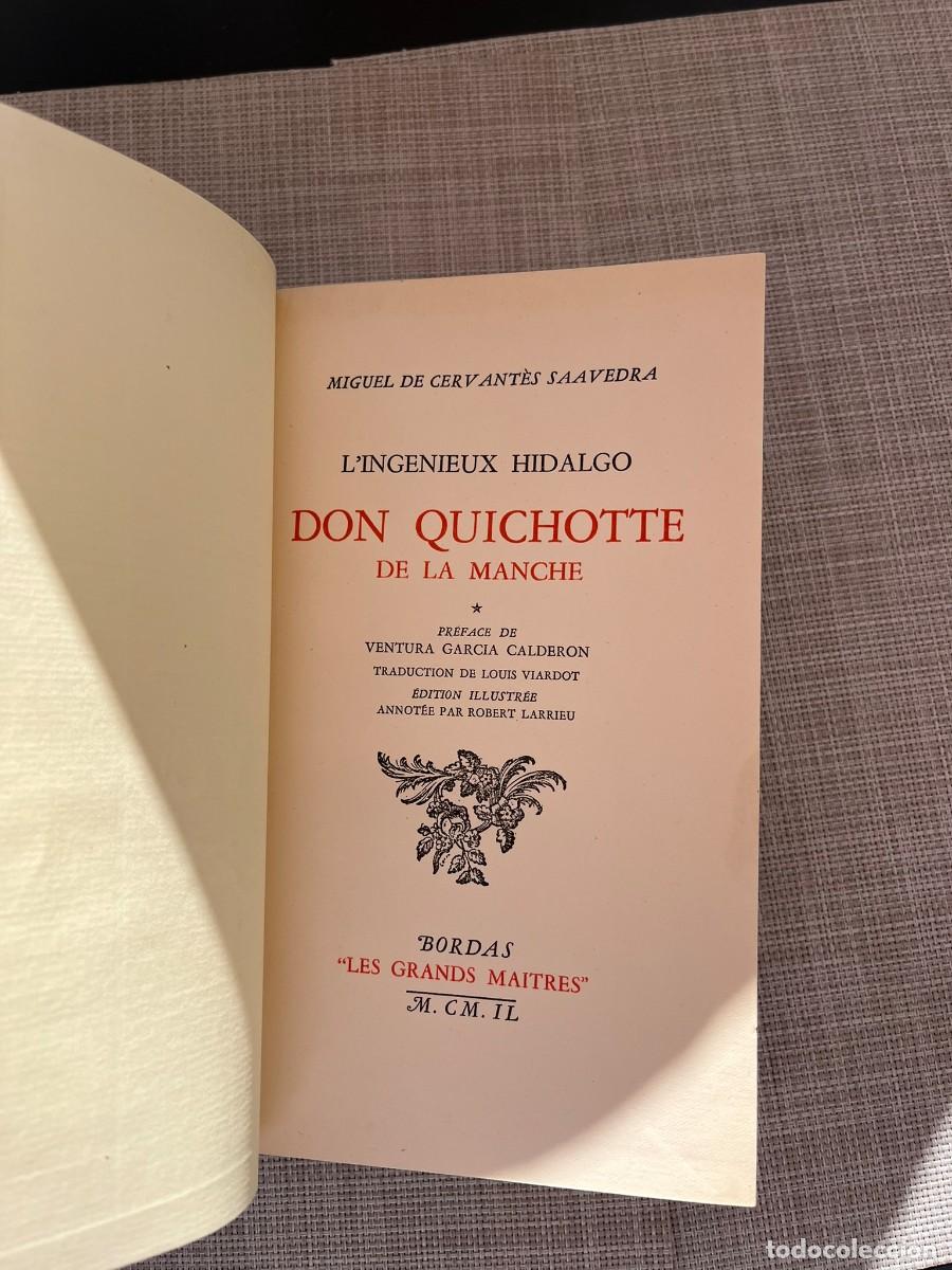 Libros de segunda mano: L'ing&eacute;nieux hidalgo Don Quichotte de la Manche, tome I et II - Miguel de Cervantes Saavedra