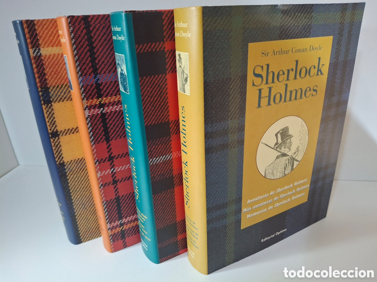 Libros de segunda mano: SHERLOCK HOLMES, SIR ARTHUR CONAN DOYLE, 4 VOLUMENES, EDITORIAL OPTIMA, 1999-2000