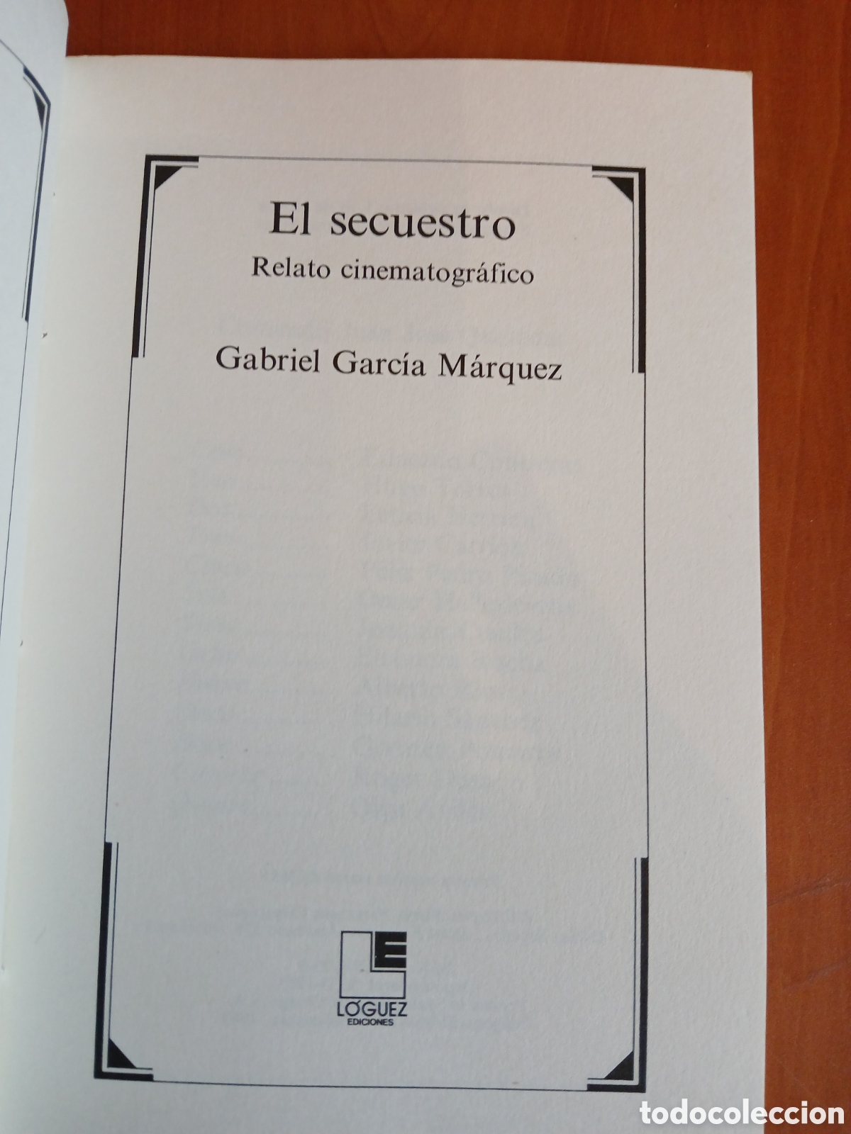 Libros de segunda mano: El Secuestro. Gabriel Garc&iacute;a M&aacute;rquez. - Foto 3