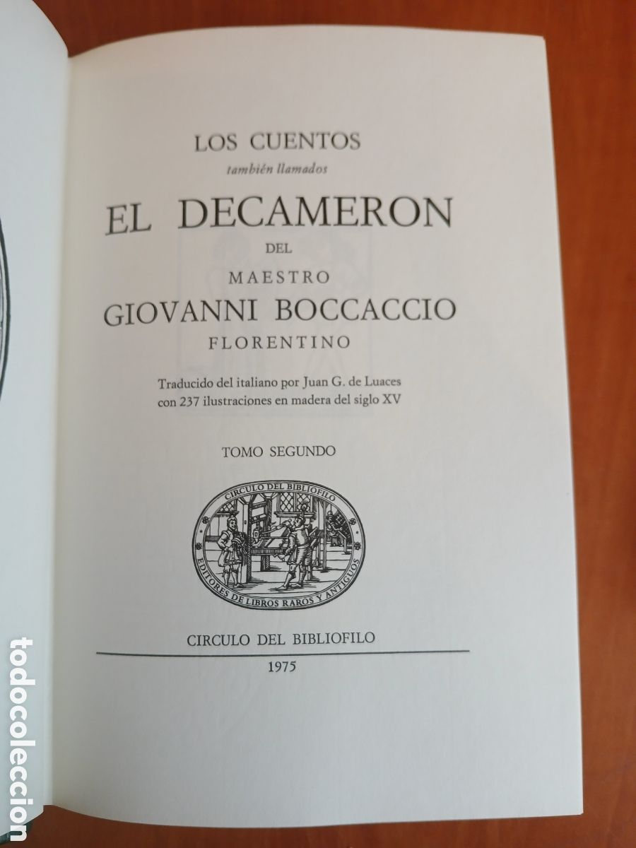 Libros de segunda mano: El Decamer&oacute;n. Giovanni Bocaccio. 3 tomos - Completo. - Foto 6