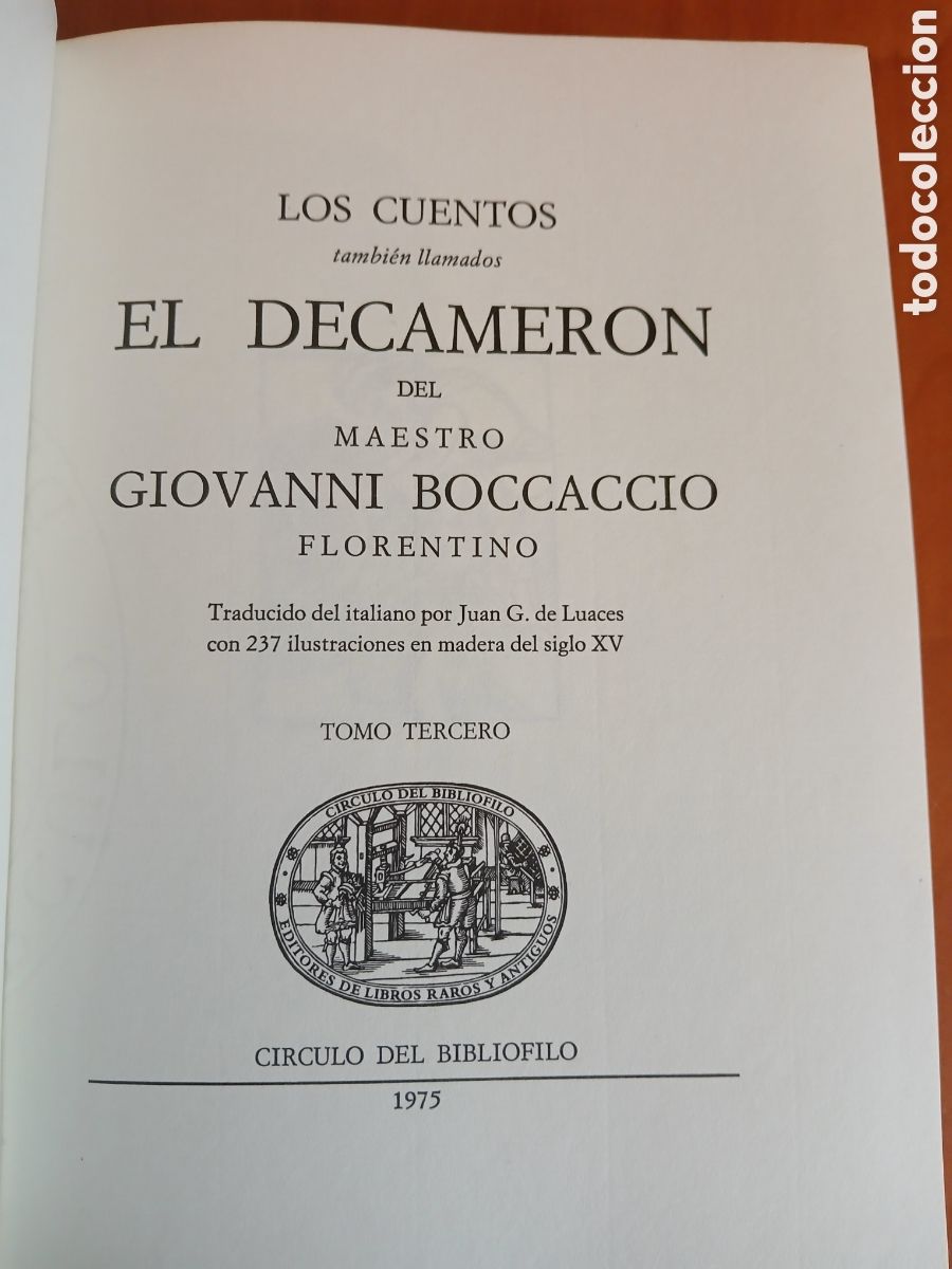 Libros de segunda mano: El Decamer&oacute;n. Giovanni Bocaccio. 3 tomos - Completo. - Foto 7