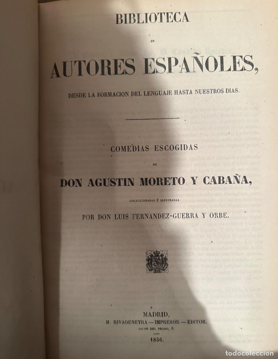 Libros de segunda mano: COMEDIAS ESCOGIDAS de D. AGUST&Iacute;N MORETO Y CABA&Ntilde;A (TOMO 39). BIBLIOTECA DE AUTORES ESPA&Ntilde;OLES