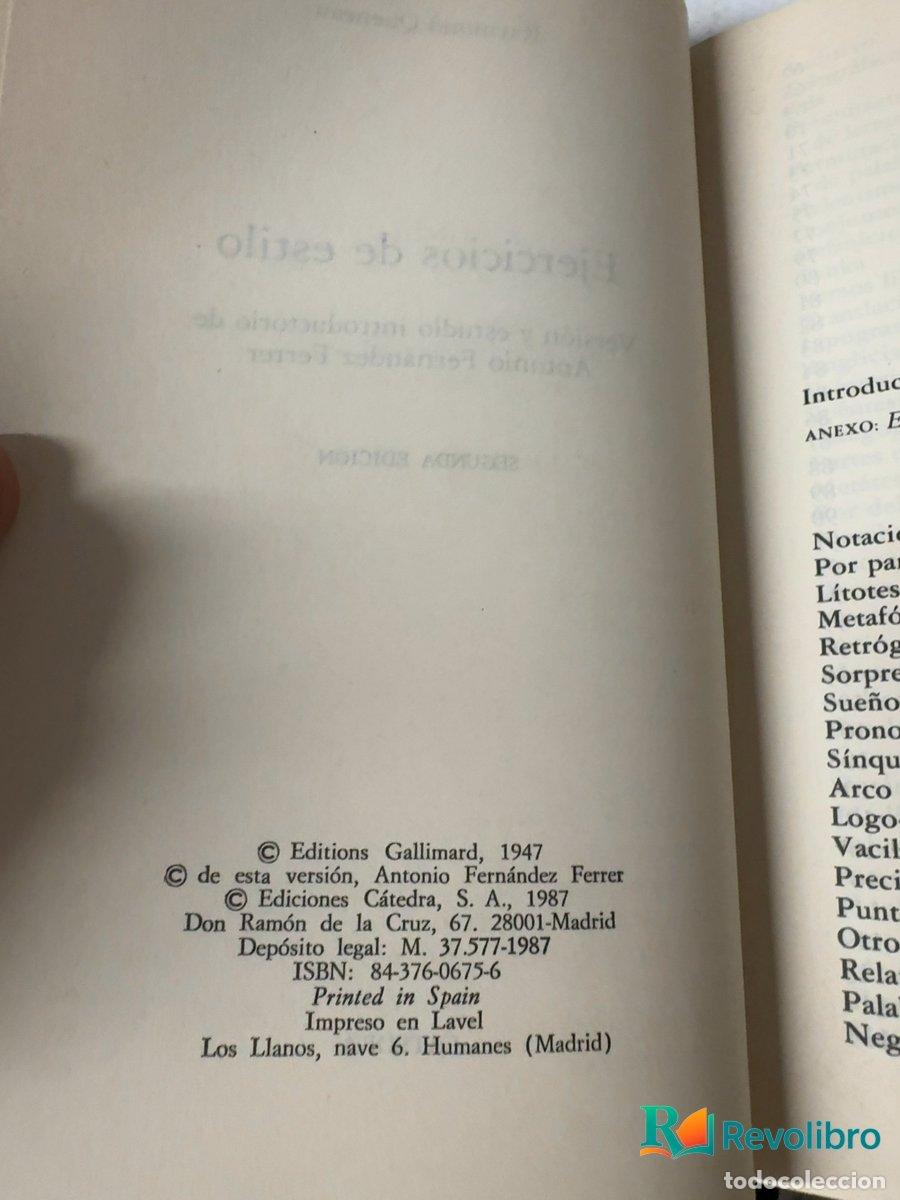 Libros de segunda mano: Ejercicios de estilo - 1&ordf; edici&oacute;n - Raymond Queneau - Foto 3