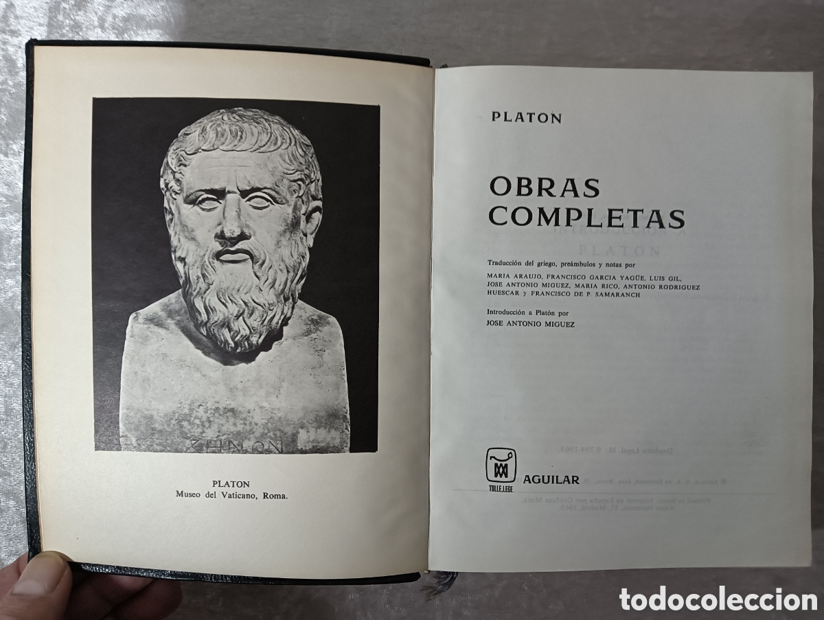 Libros de segunda mano: PLAT&Oacute;N, OBRAS COMPLETAS, AGUILAR , 1969 - Foto 4