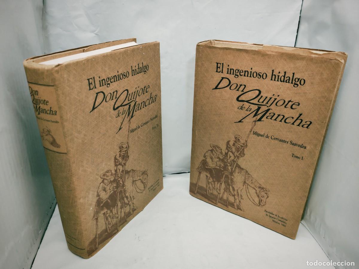 Second hand books: El ingenioso hidalgo Don Quijote de la Mancha (Porr&uacute;a 1995, 2 tomos, edici&oacute;n facs&iacute;mil de la de 1842)