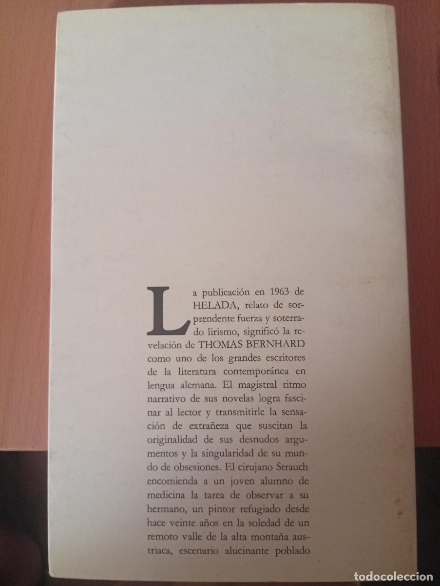 Libros de segunda mano: Helada, de Thomas Bernhard - Foto 2