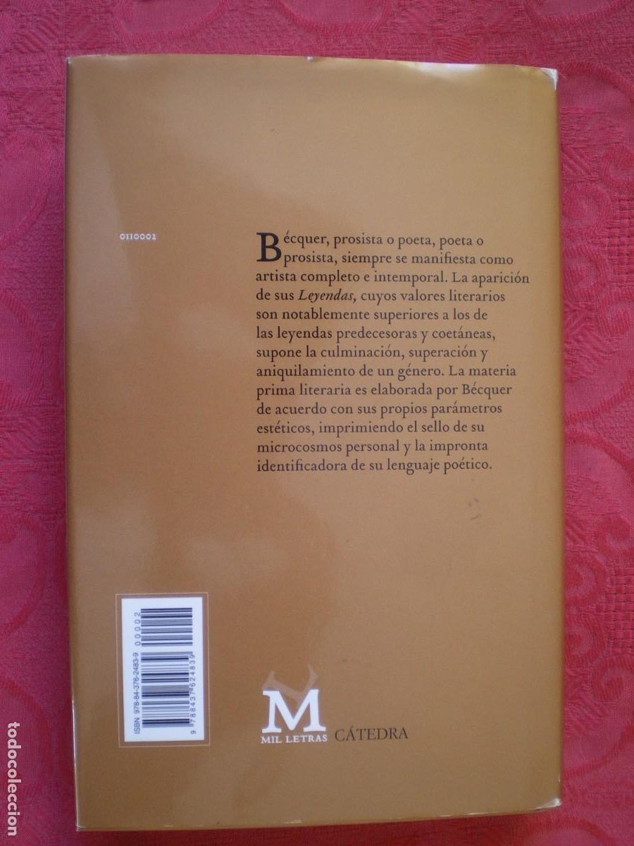 Libros de segunda mano: LEYENDAS. GUSTAVO ADOLFO B&Eacute;CQUER. MIL LETRAS C&Aacute;TEDRA. - Foto 8