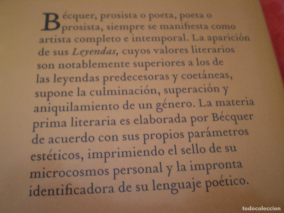 Libros de segunda mano: LEYENDAS. GUSTAVO ADOLFO B&Eacute;CQUER. MIL LETRAS C&Aacute;TEDRA. - Foto 9