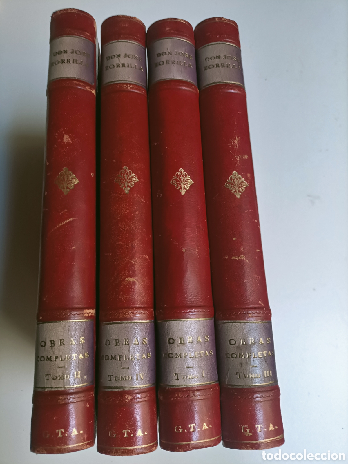 Libros de segunda mano: Obras completas de Don Jos&eacute; Zorrilla. Manuel Delgado editor 1905 4 tomos