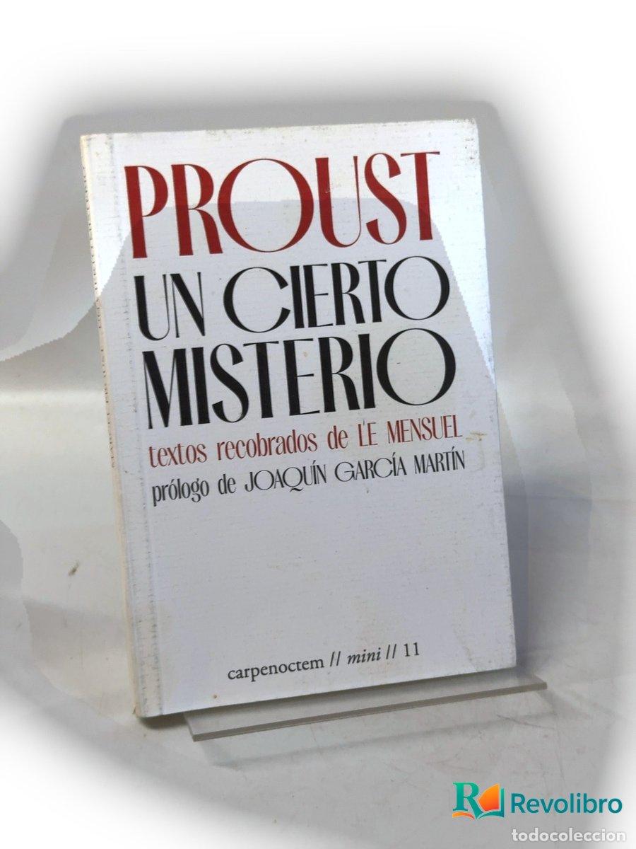 Libros de segunda mano: Un cierto misterio - Marcel Proust