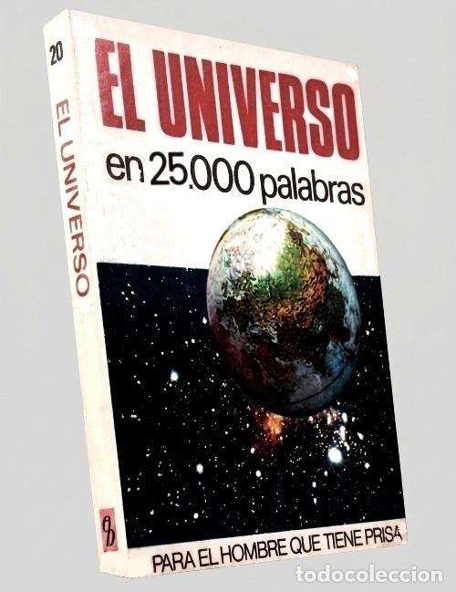 Libros de segunda mano: M4077 - PARA EL HOMBRE QUE TIENE PRISA. EL UNIVERSO EN 25.000 PALABRAS. ED. BRUGUERA.