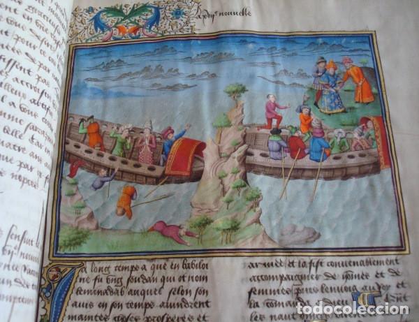 Libros: El Decamer&oacute;n de Boccaccio, ca. 1445, franc&eacute;s. Facs&iacute;mil. Scriptorium (5*) - Foto 4
