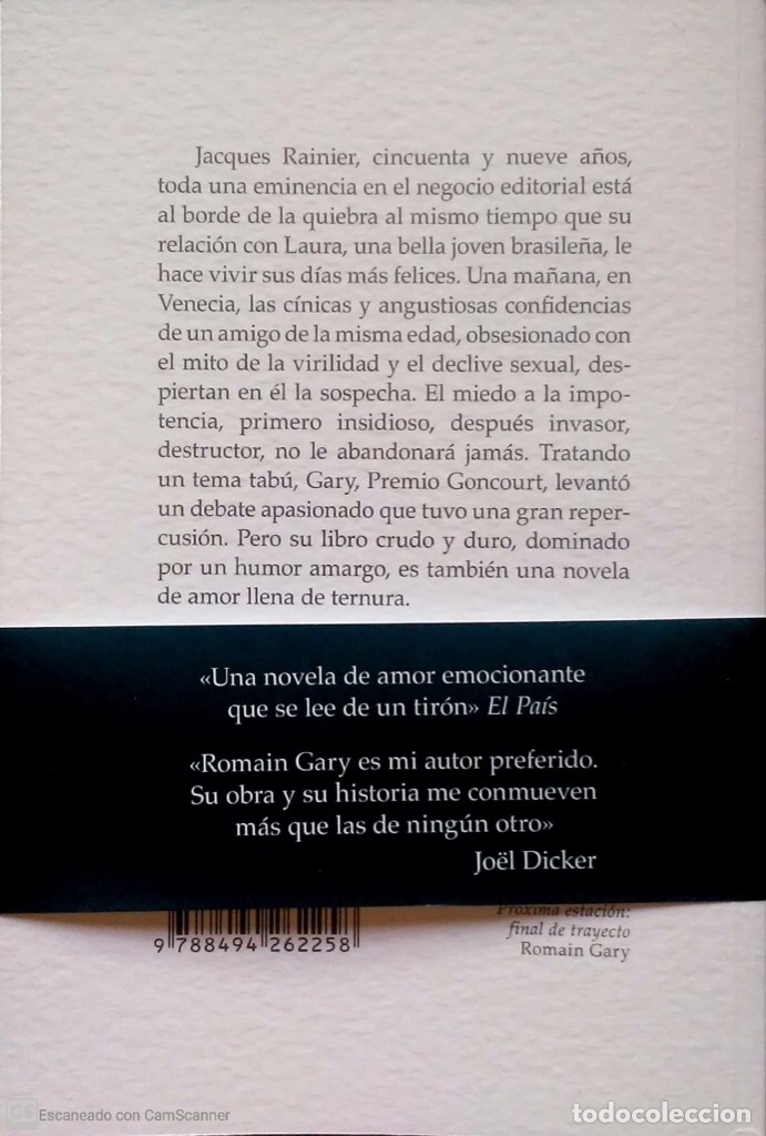 Libros: Pr&oacute;xima estaci&oacute;n: final de trayecto. Romain Gary. Demipage. 2014. - Foto 2