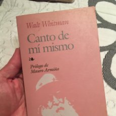 Libros: WALT WHITMAN: CANTO A MI MISMO. Lote 257909480