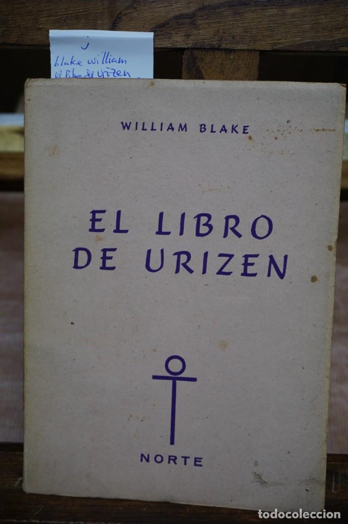 Libros: Blake william. el libro de urizen. norte. - Foto 1