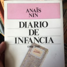 Libros: ANAÏS NIN: DIARIO DE INFANCIA + INCESTO. Lote 291220888