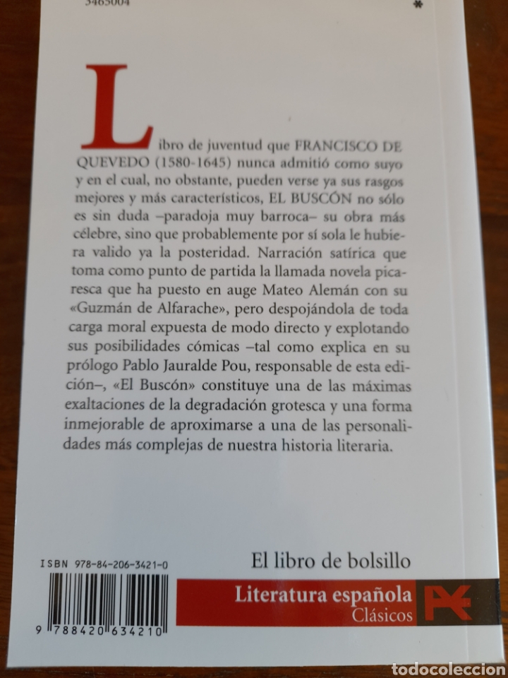 Libros: El Busc&oacute;n. Quevedo - Foto 2