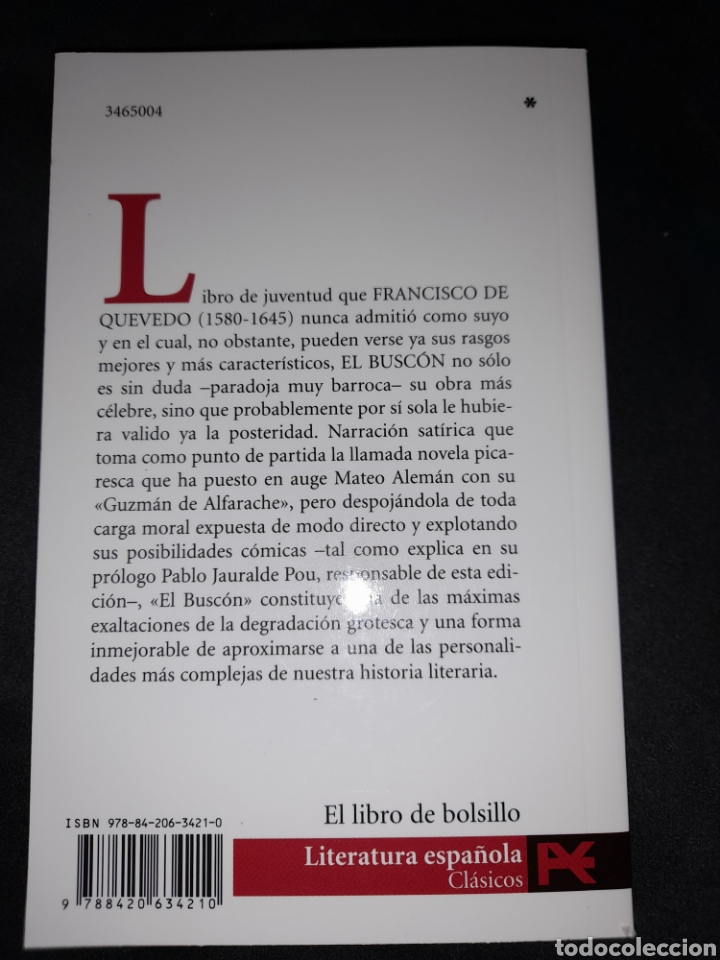 Libros: El Busc&oacute;n. Francisco de Quevedo - Foto 2