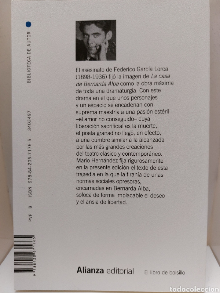 Libros: La casa de Bernarda Alba de Garc&iacute;a Lorca - Foto 2