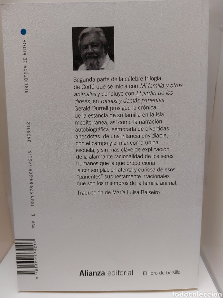 Libros: Bichos y dem&aacute;s parientes de Gerald Durrell - Foto 2