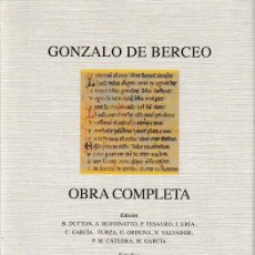 Libros: GONZALO DE BERCEO - OBRA COMPLETA (CILENGUA, FUND. SAN MILLÁN DE LA COGOLLA, 2023). Lote 402753344