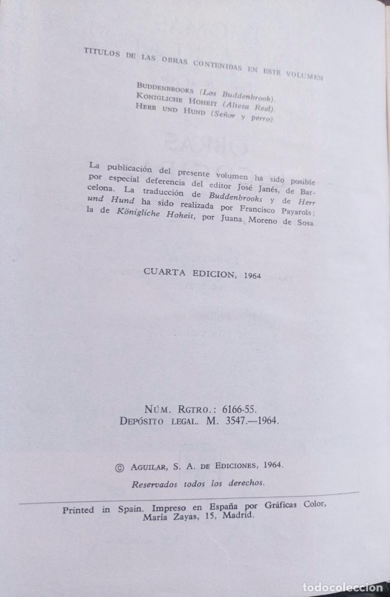 Libros: Obras Escogidas THOMAS MANN - Foto 4