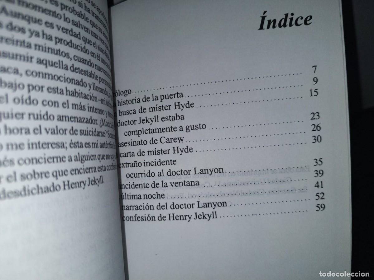 Libros: 89- EL EXTRA&Ntilde;O CASO DEL DR. JEKYLL Y MR. HYDE - ROBERT L. STEVENSON - Foto 7