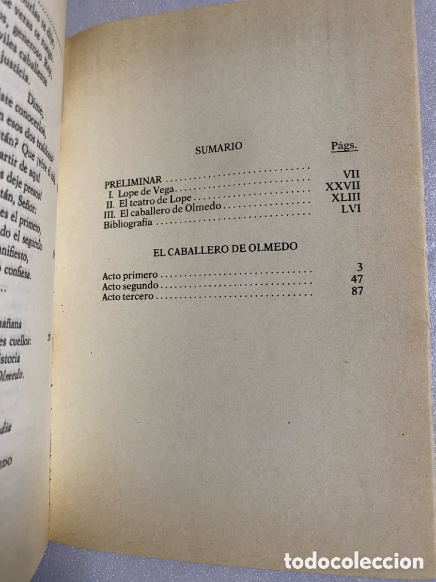 Libros: LIBRO EL CABALLERO DE OLMEDO - Foto 2