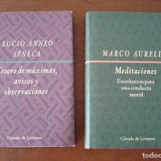 Libros: LOTE FILÓSOFOS ROMANOS: SÉNECA Y MARCO AURELIO. CÍRCULO DE LECTORES, 1998