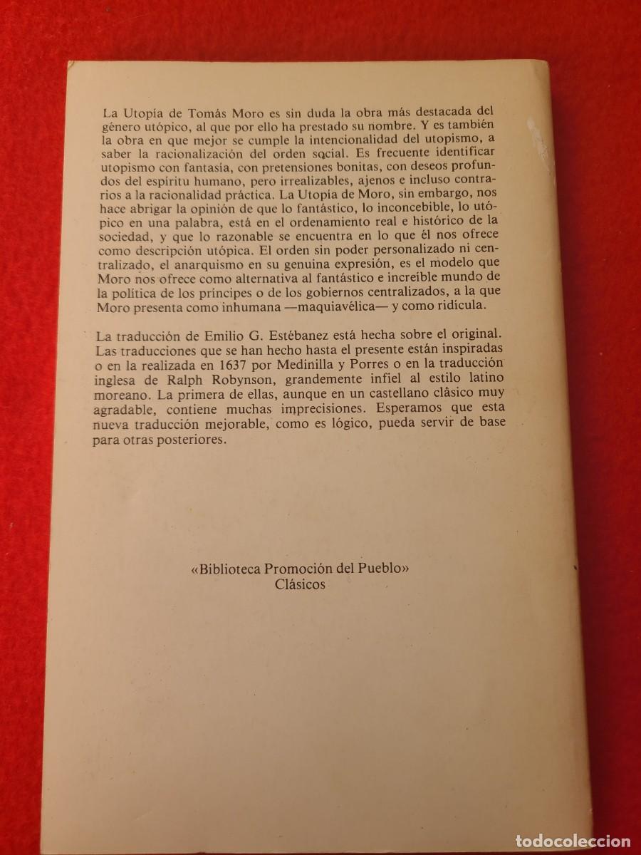 Libros: Utop&iacute;a. Tom&aacute;s Moro - Foto 2