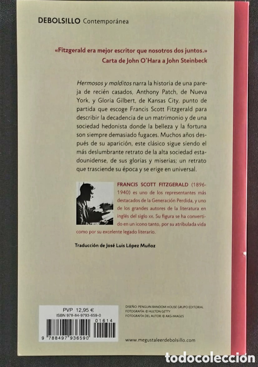 Libros: FRANCIS SCOTT FITZGERALD. HERMOSOS Y MALDITAS - Foto 2