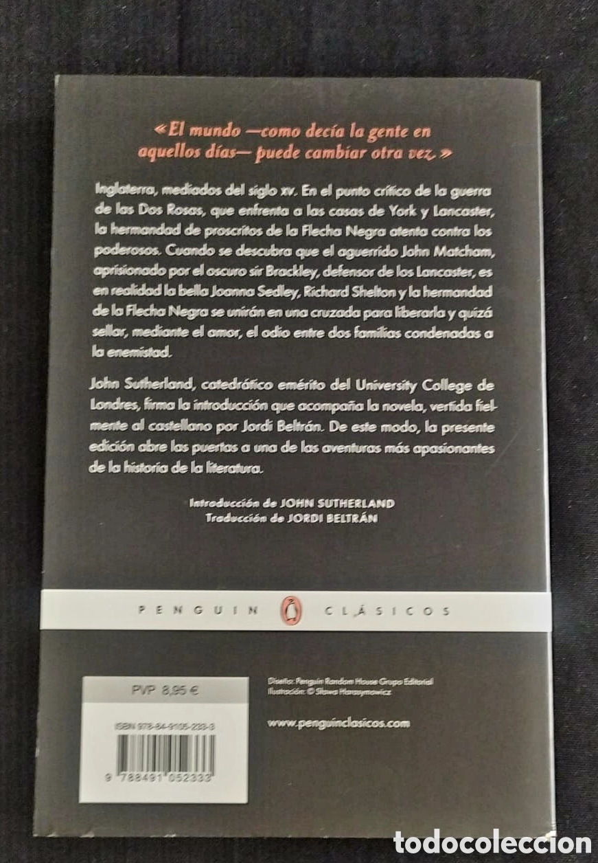 Libros: ROBERT LOUIS STEVENSON. LA FLECHA NEGRA - Foto 2