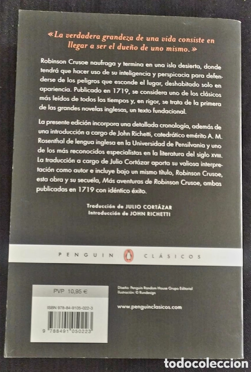 Libros: DANIEL DEFOE. ROBINSON CRUSOE - Foto 2