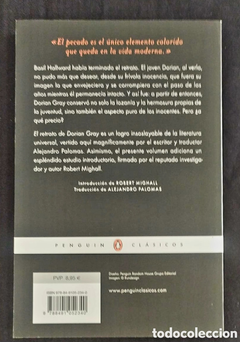 Libros: EL RETRATO DE DORIAN GRAY. OSCAR WILDE - Foto 2