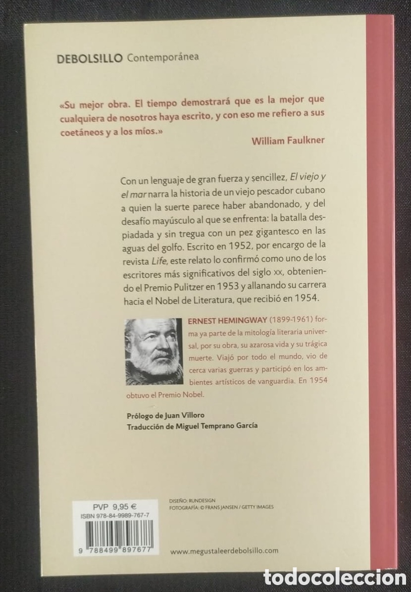 Libros: ERNEST HEMINGWAY. EL VIEJO Y EL MAR - Foto 2