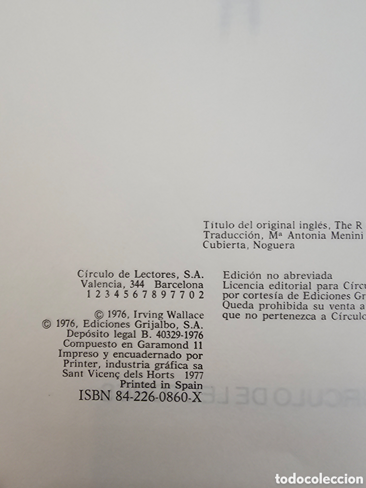 Libros: El documento R. Irving Wallace - Foto 3