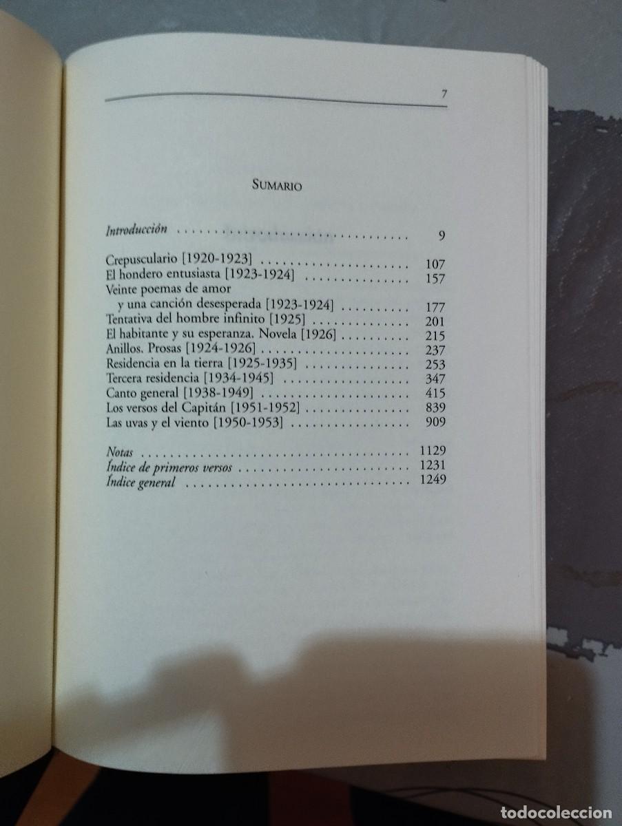 Libros: OBRAS COMPLETAS (NERUDA, VOLUMEN i) - Foto 3
