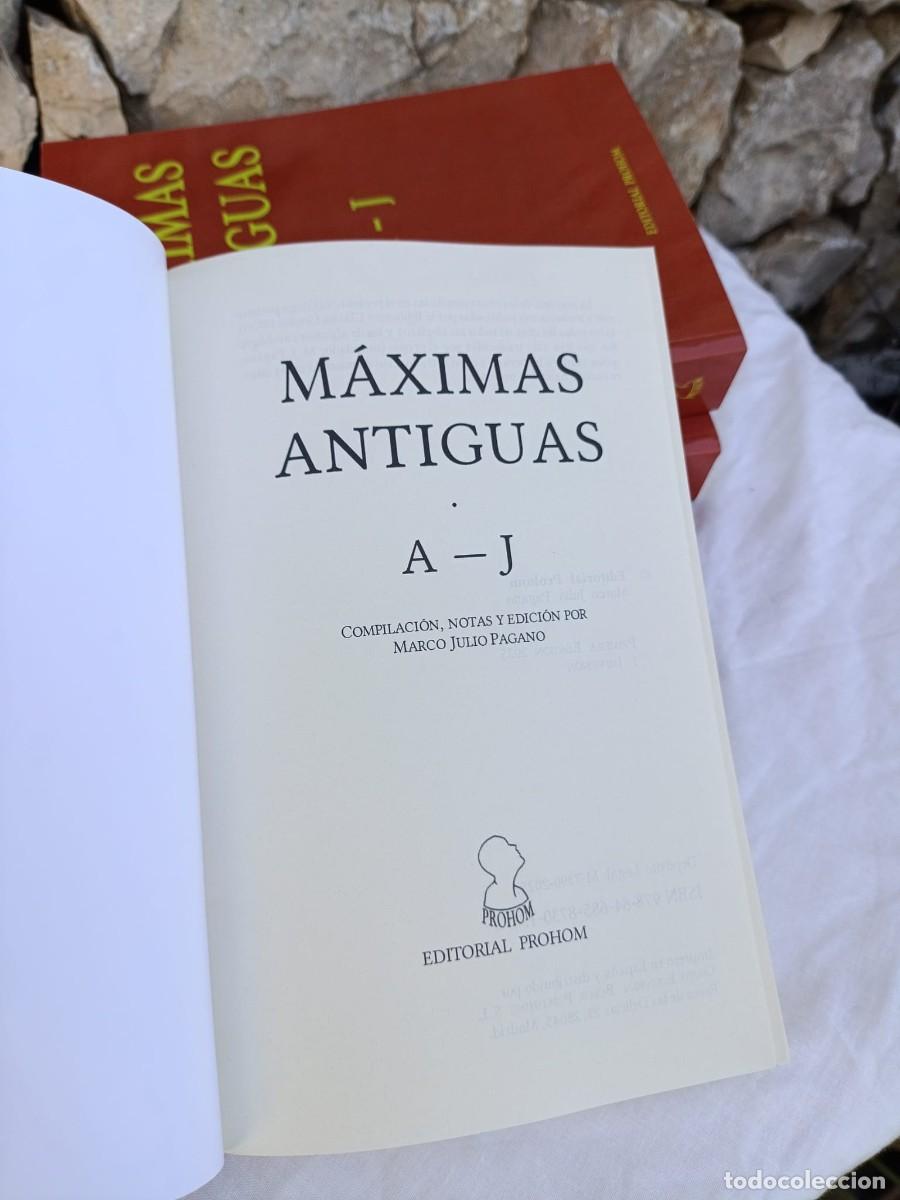 Libros: M&aacute;ximas Antiguas A-J - Foto 2
