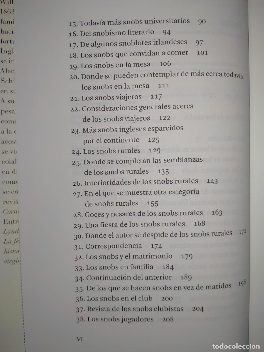 Libros: WILLIAM MAKEPEACE THACKERAY. EL LIBRO DE LOS SNOBS .BLACKLIST - Foto 3