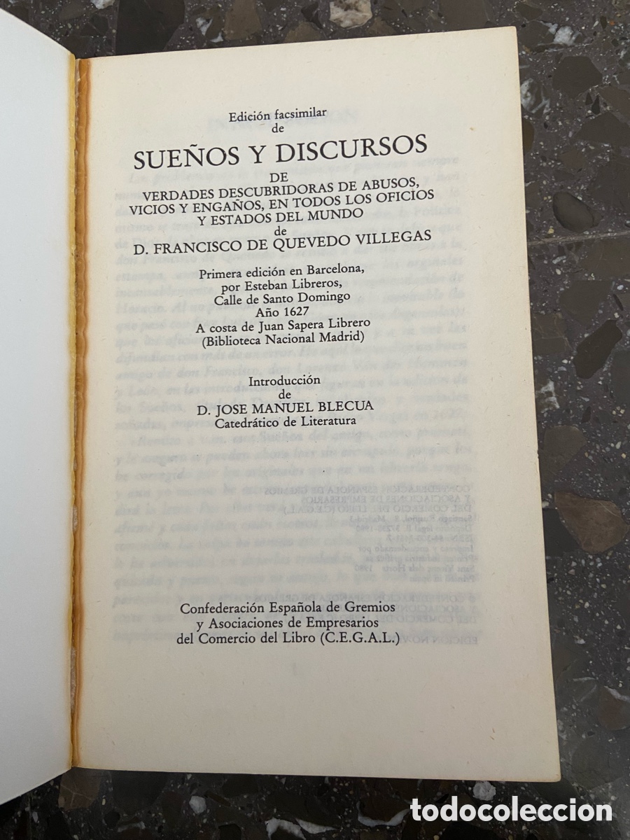 Libros: Libro Sue&ntilde;os y Discursos de Verdades Descubridoras de Abusos - Foto 2