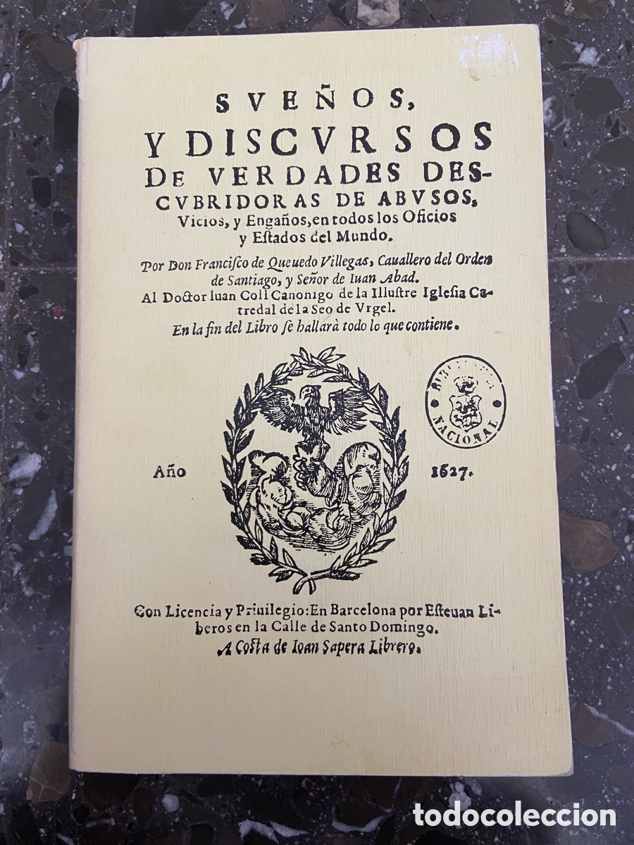 Libros: Libro Sue&ntilde;os y Discursos de Verdades Descubridoras de Abusos - Foto 1