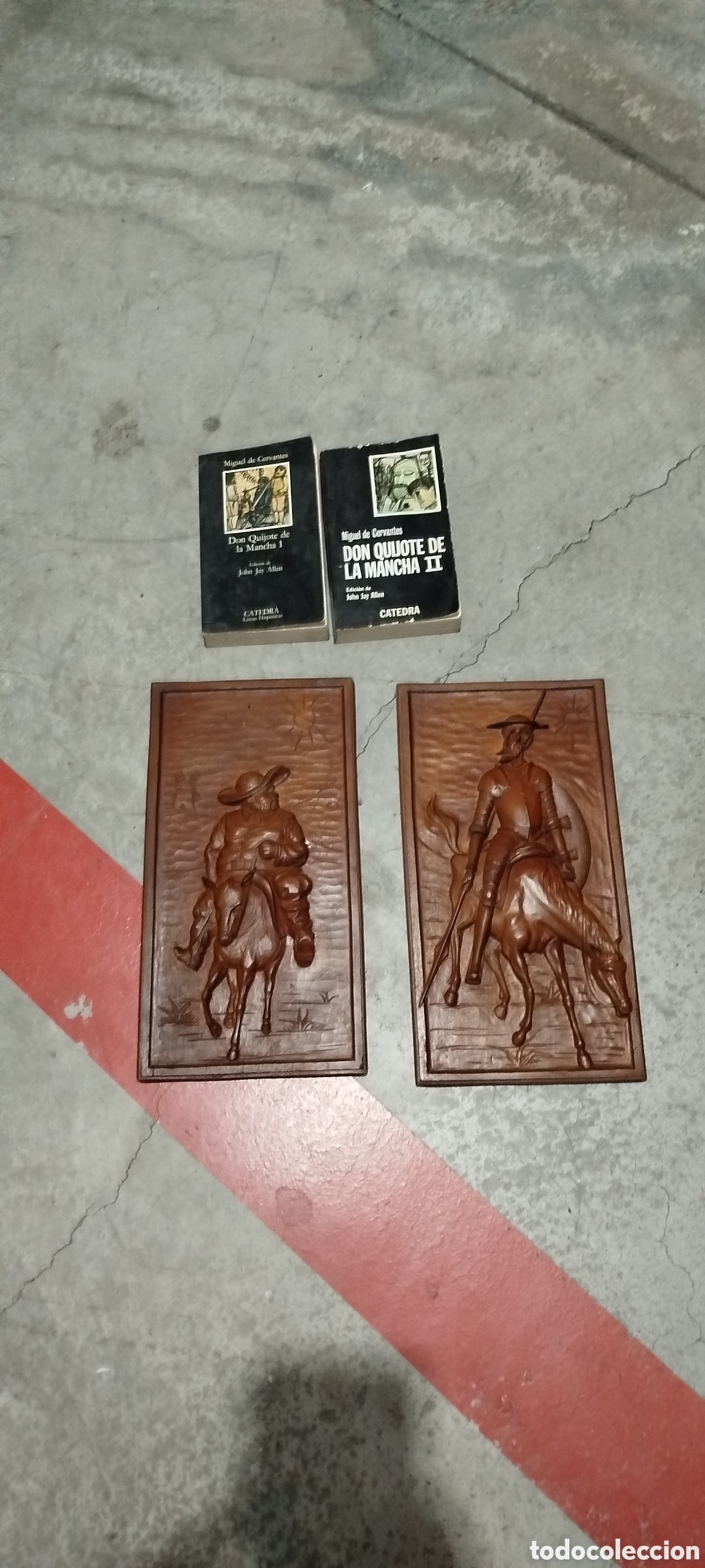 Libros: Libro del quijote con talla a juego - Foto 2