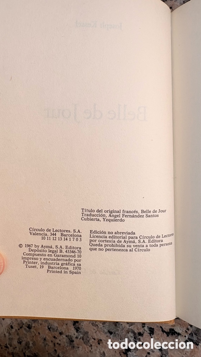 Libros: Belle de jour de joseph kessel - Foto 2