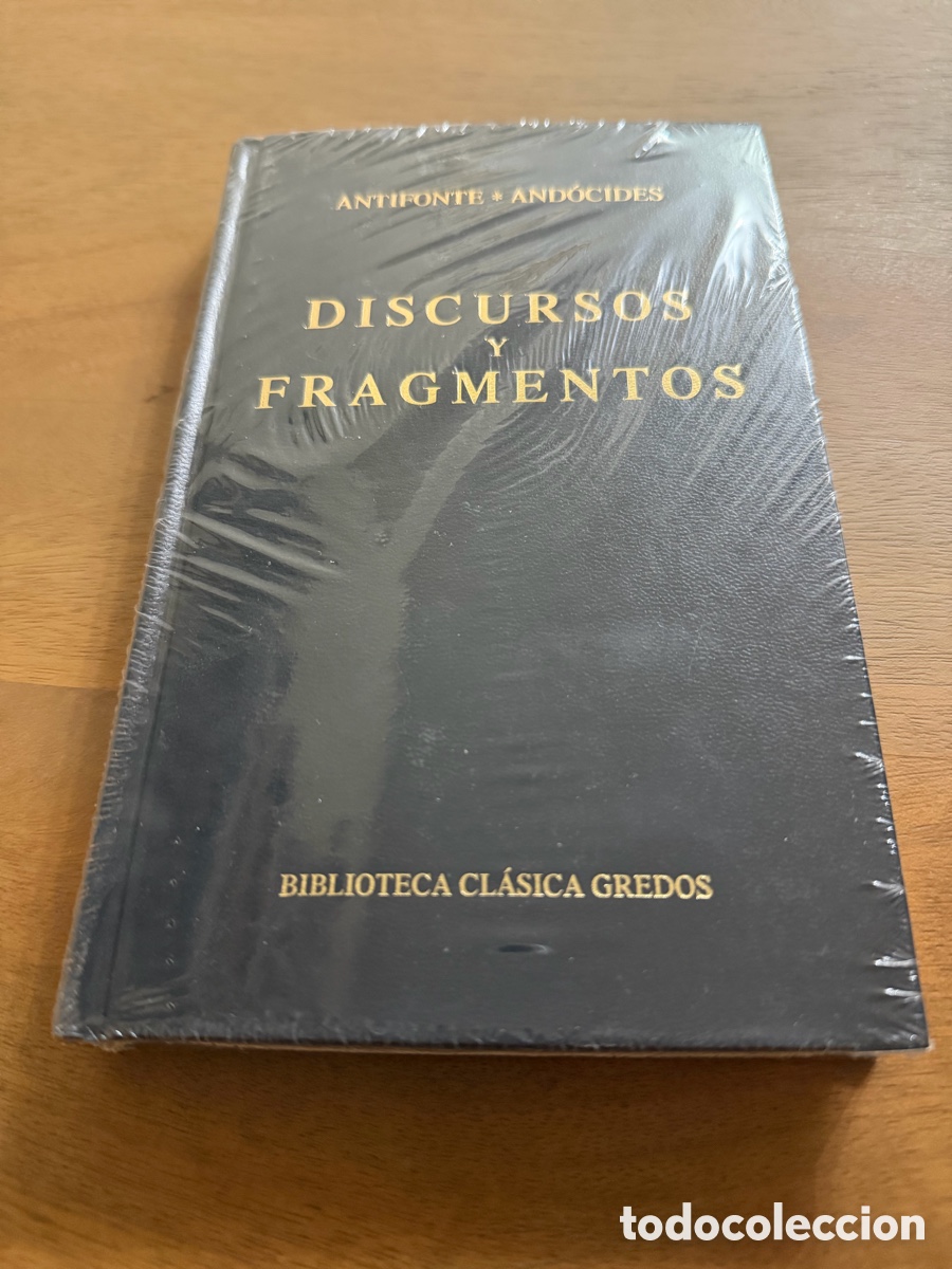 Libros: DISCURSOS Y FRAGMENTOS de Antifonte y And&oacute;cides / Biblioteca Cl&aacute;sica Gredos