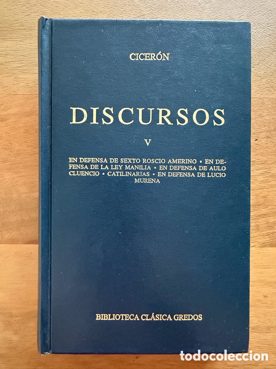 Libros: DISCURSOS V de Cicer&oacute;n / Biblioteca Cl&aacute;sica Gredos