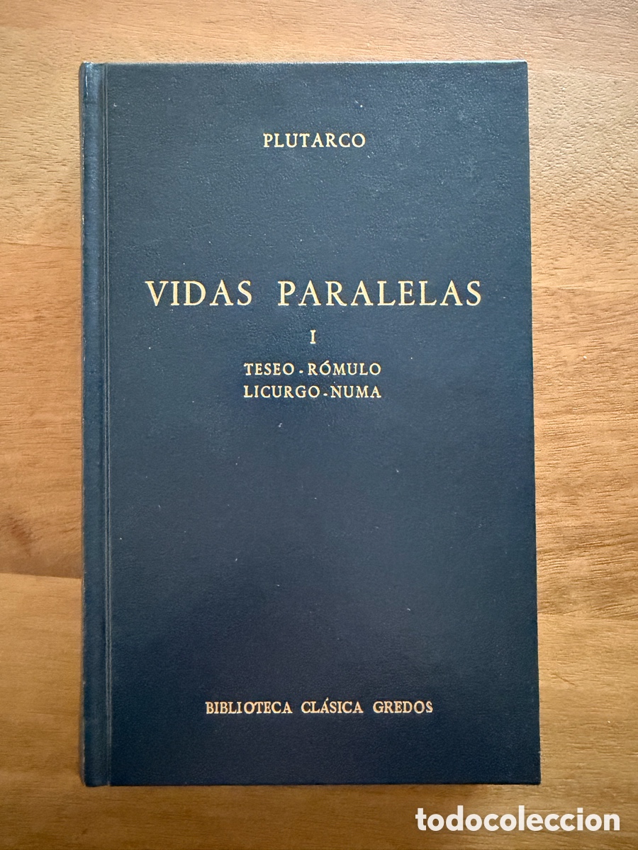 Libros: VIDAS PARALELAS I de Plutarco / Biblioteca Cl&aacute;sica Gredos