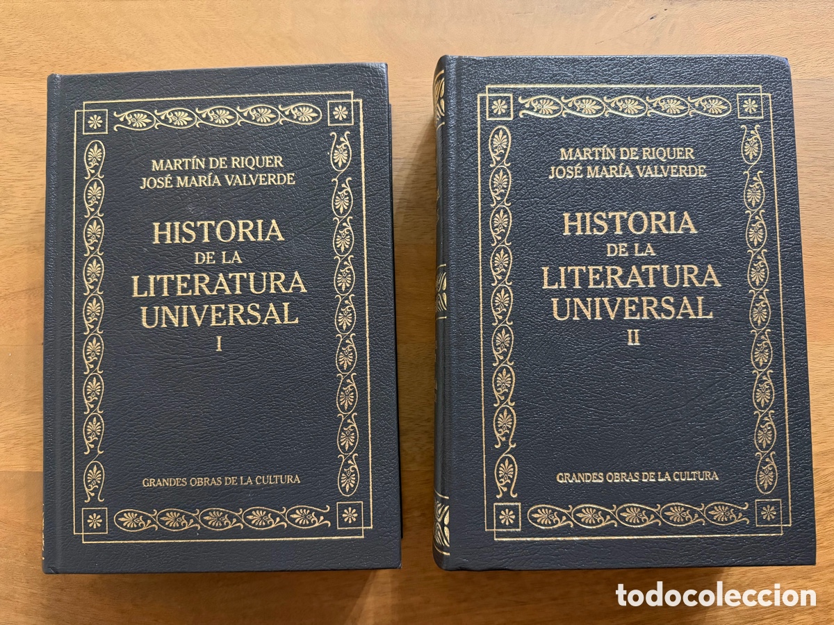 Libros: HISTORIA DE LA LITERATURA UNIVERSAL I y II / Mart&iacute;n de Riquer y Jos&eacute; Mar&iacute;a Valverde