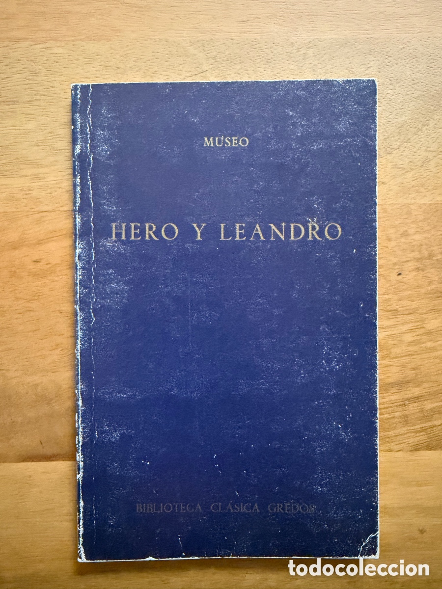 Libros: HERO Y LEANDRO de Museo / Biblioteca Cl&aacute;sica Gredos