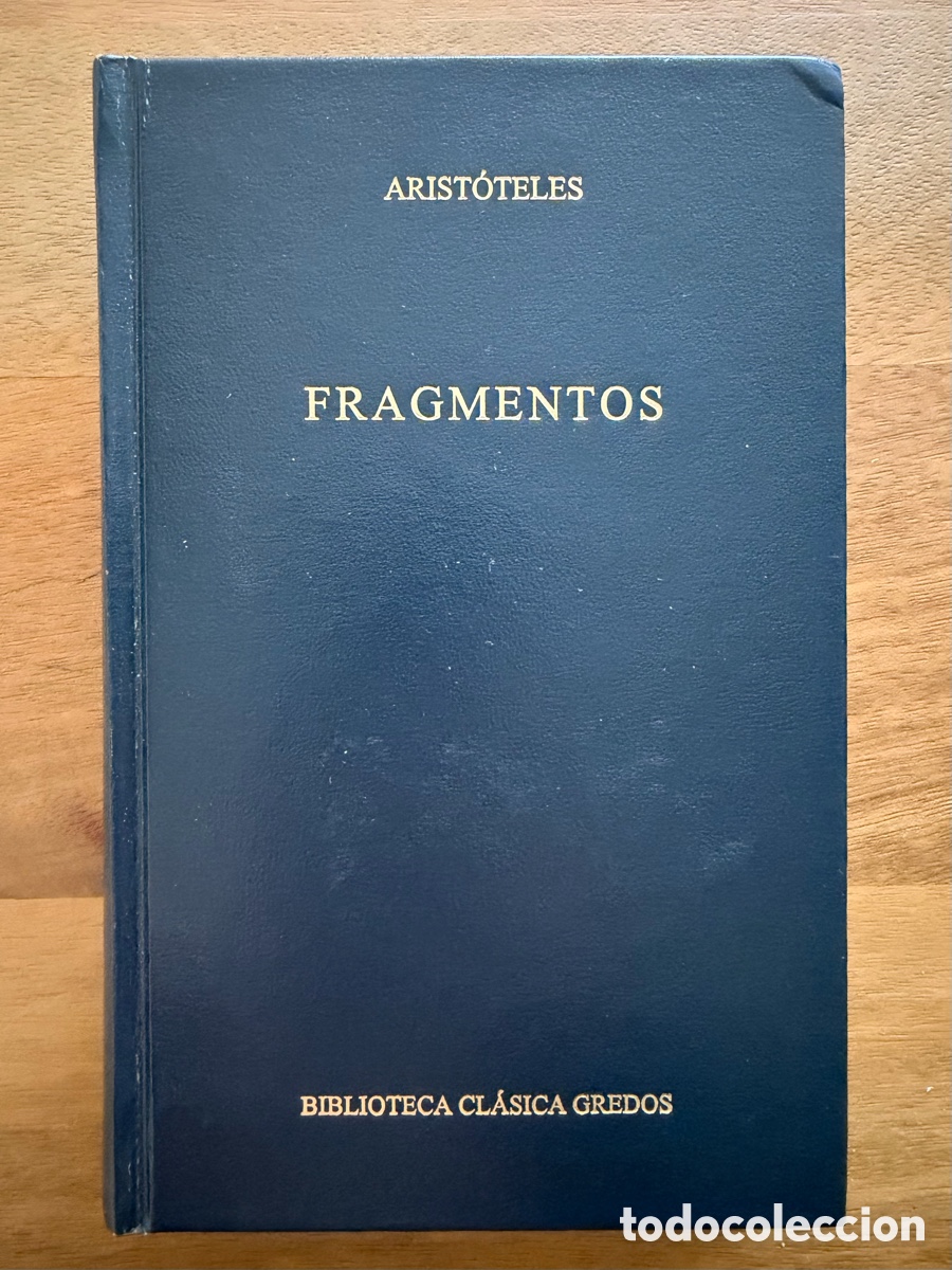 Libros: FRAGMENTOS de Arist&oacute;teles / Biblioteca Cl&aacute;sica Gredos