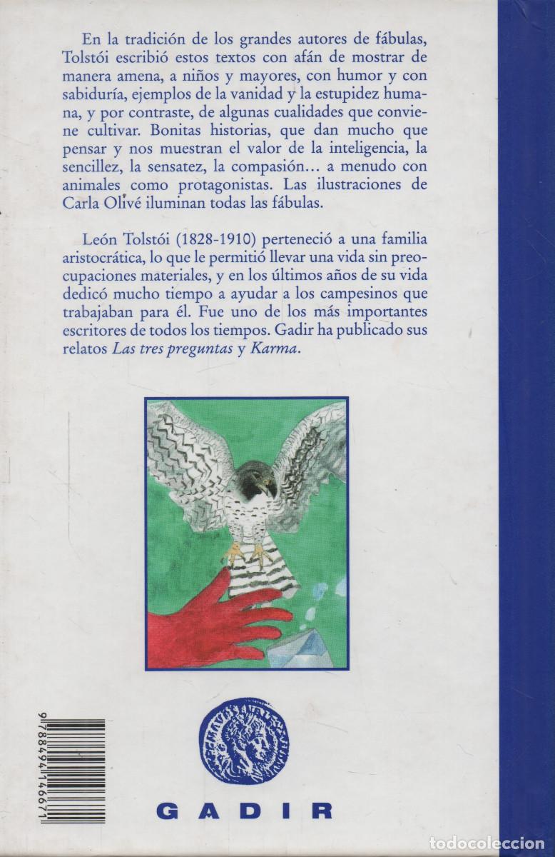 Libros: F&aacute;bulas. Le&oacute;n Tolst&oacute;i. Gadir. 2013. - Foto 2